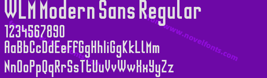 WLM Modern Sans RegularPreview