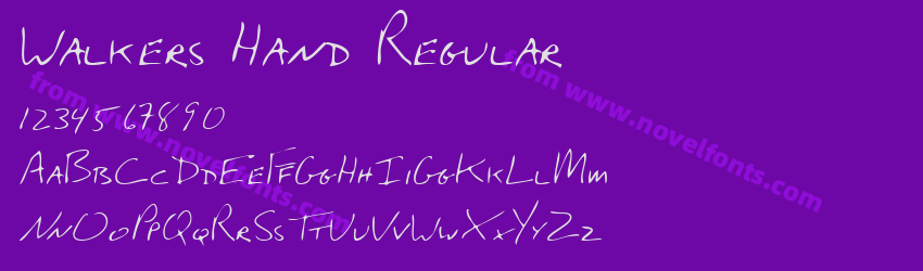 Walkers Hand RegularPreview Walkers Hand RegularPreview