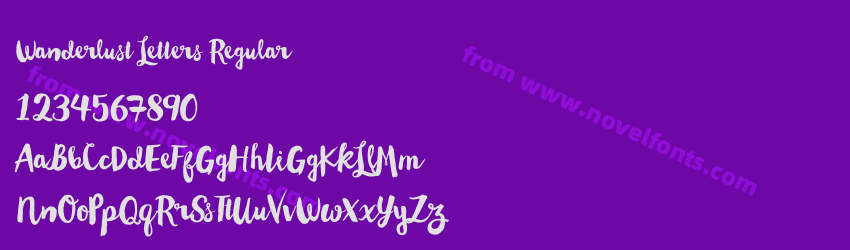 Wanderlust Letters RegularPreview Wanderlust Letters RegularPreview