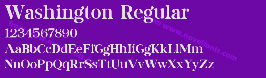 Washington RegularPreview Washington RegularPreview
