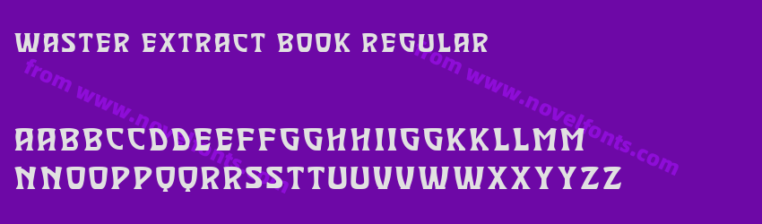 Waster Extract Book RegularPreview Waster Extract Book RegularPreview