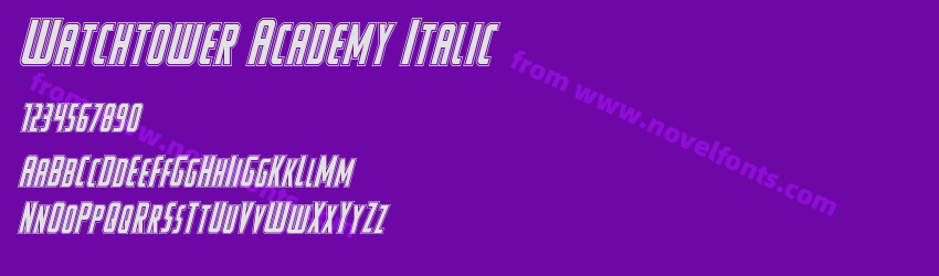 Watchtower Academy ItalicPreview Watchtower Academy ItalicPreview