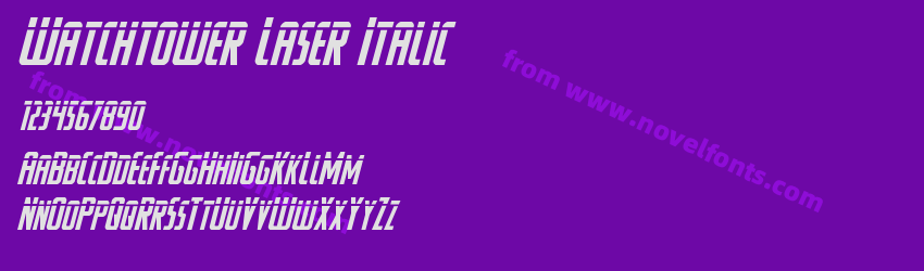 Watchtower Laser ItalicPreview Watchtower Laser ItalicPreview