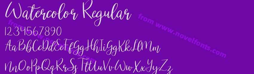 Watercolor RegularPreview Watercolor RegularPreview
