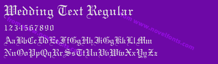 Wedding Text RegularPreview Wedding Text RegularPreview