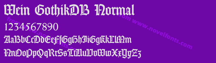 Wein GothikDB NormalPreview Wein GothikDB NormalPreview