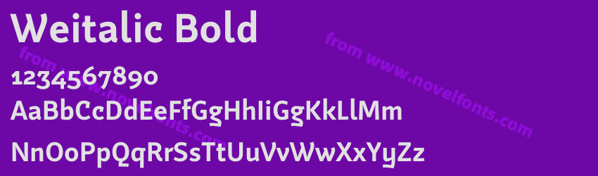 Weitalic BoldPreview Weitalic BoldPreview