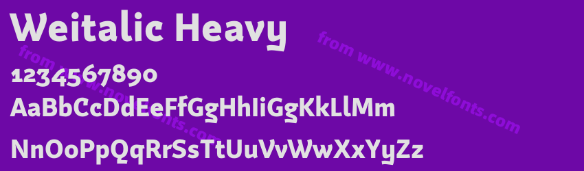 Weitalic HeavyPreview Weitalic HeavyPreview