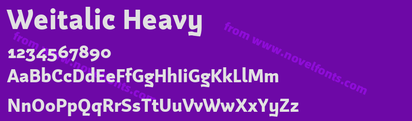 Weitalic HeavyPreview Weitalic HeavyPreview