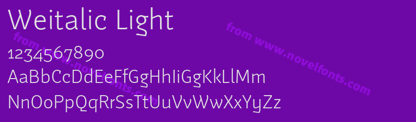 Weitalic LightPreview Weitalic LightPreview