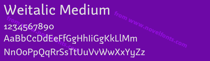 Weitalic MediumPreview Weitalic MediumPreview