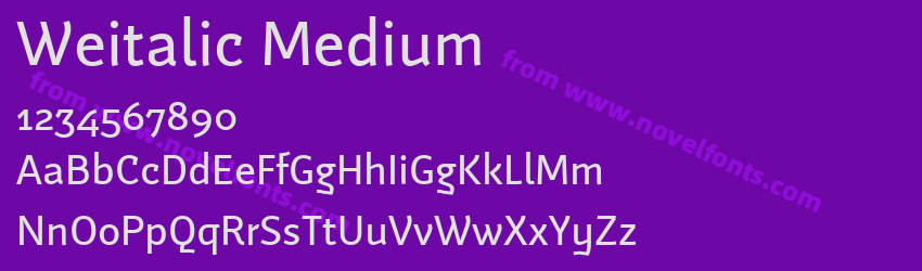 Weitalic MediumPreview Weitalic MediumPreview