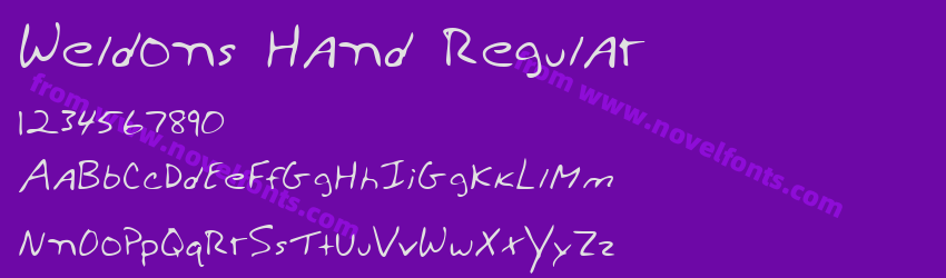 Weldons Hand RegularPreview Weldons Hand RegularPreview