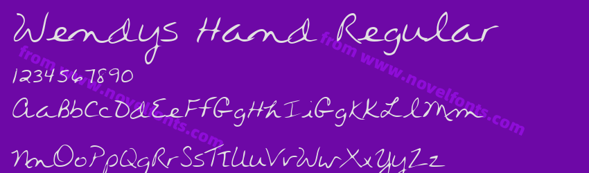 Wendys Hand RegularPreview Wendys Hand RegularPreview