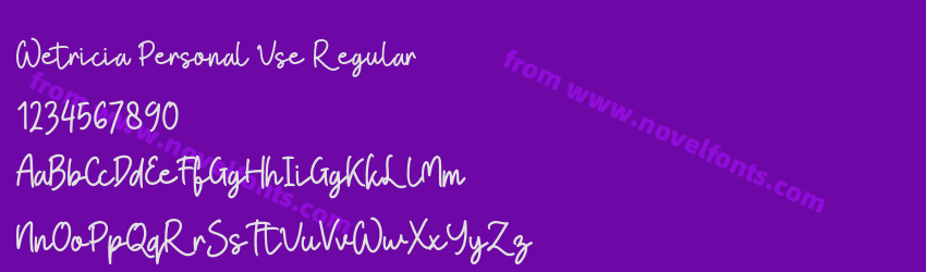 Wetricia Personal Use RegularPreview Wetricia Personal Use RegularPreview
