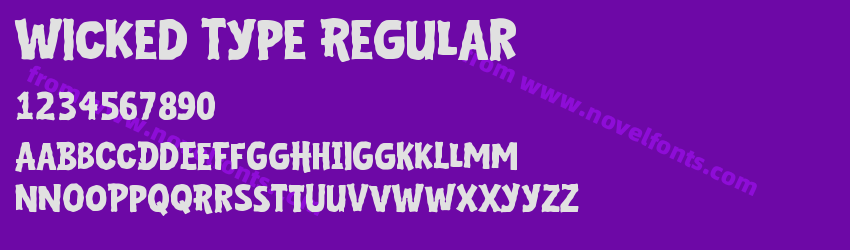 Wicked Type RegularPreview Wicked Type RegularPreview