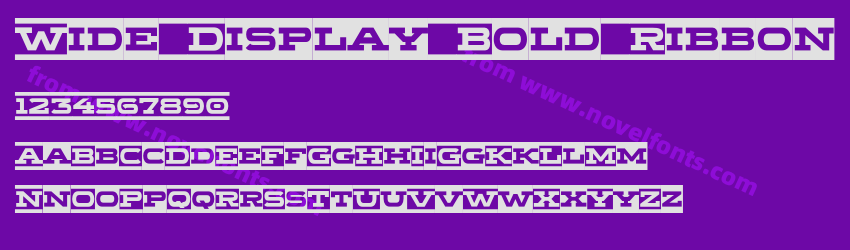 Wide Display Bold RibbonPreview Wide Display Bold RibbonPreview