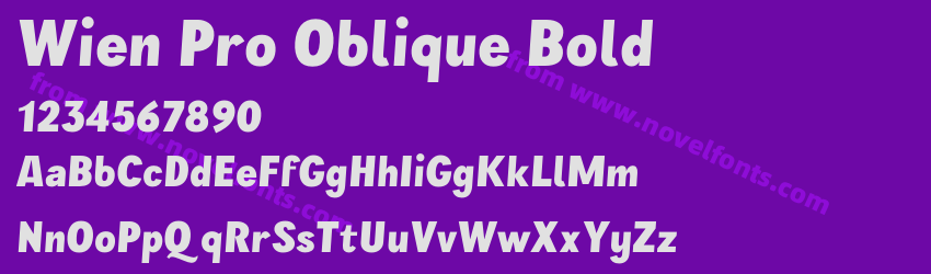 Wien Pro Oblique BoldPreview Wien Pro Oblique BoldPreview