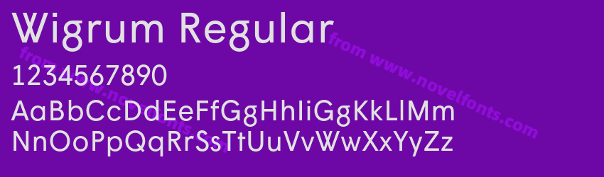 Wigrum RegularPreview Wigrum RegularPreview