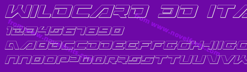Wildcard 3D ItalicPreview Wildcard 3D ItalicPreview