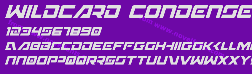Wildcard Condensed ItalicPreview Wildcard Condensed ItalicPreview
