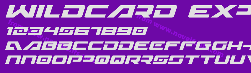 Wildcard Expanded ItalicPreview Wildcard Expanded ItalicPreview