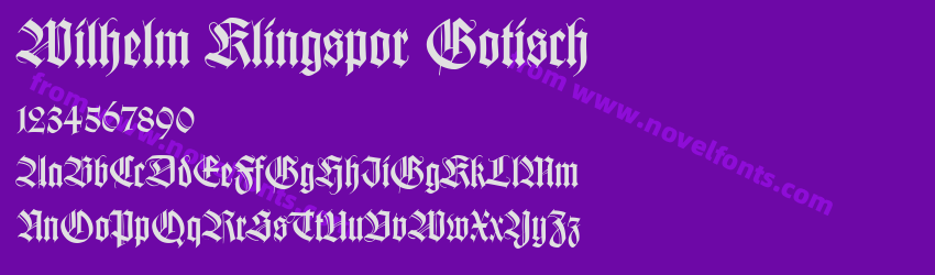 Wilhelm Klingspor GotischPreview Wilhelm Klingspor GotischPreview