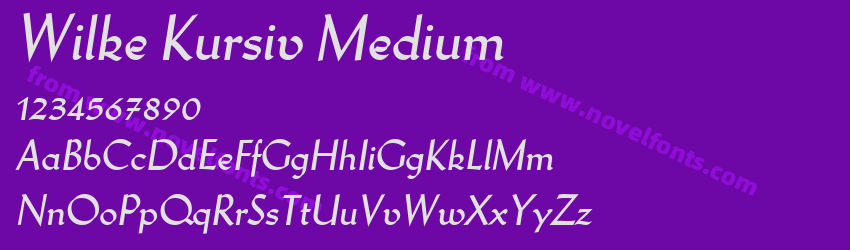 Wilke Kursiv MediumPreview Wilke Kursiv MediumPreview
