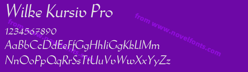 Wilke Kursiv ProPreview Wilke Kursiv ProPreview