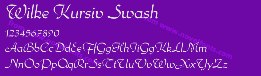 Wilke Kursiv SwashPreview Wilke Kursiv SwashPreview