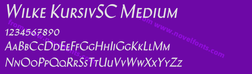 Wilke KursivSC MediumPreview Wilke KursivSC MediumPreview