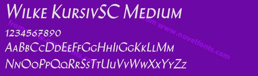 Wilke KursivSC MediumPreview Wilke KursivSC MediumPreview