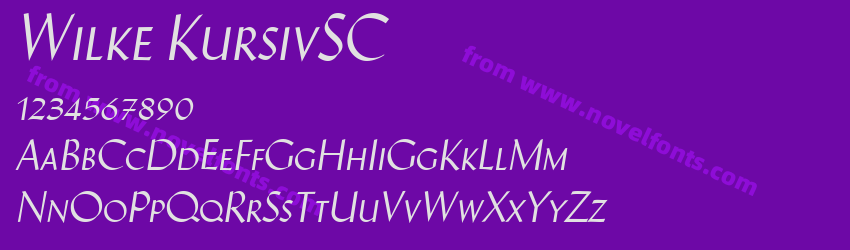 Wilke KursivSCPreview Wilke KursivSCPreview