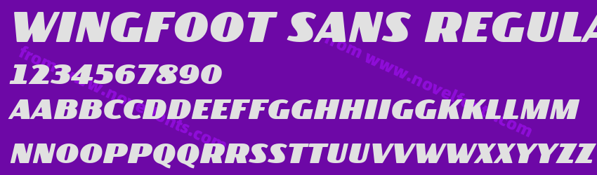 Wingfoot Sans RegularPreview Wingfoot Sans RegularPreview