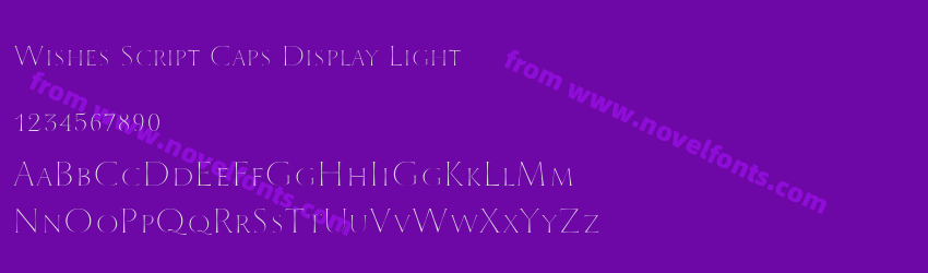 Wishes Script Caps Display LightPreview Wishes Script Caps Display LightPreview