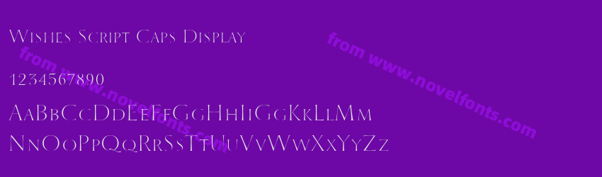 Wishes Script Caps DisplayPreview Wishes Script Caps DisplayPreview