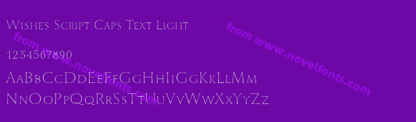 Wishes Script Caps Text LightPreview Wishes Script Caps Text LightPreview