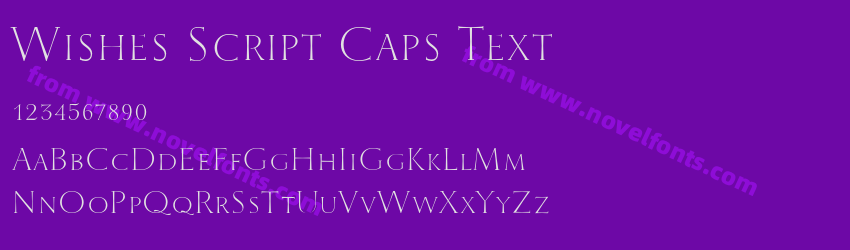 Wishes Script Caps TextPreview Wishes Script Caps TextPreview