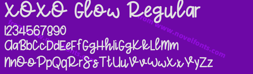 XOXO Glow RegularPreview XOXO Glow RegularPreview