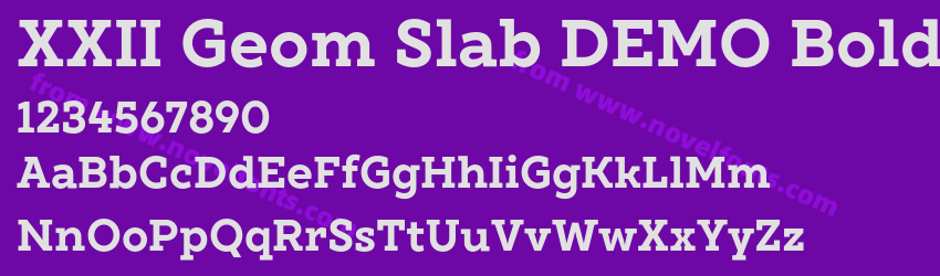 XXII Geom Slab DEMO BoldPreview XXII Geom Slab DEMO BoldPreview