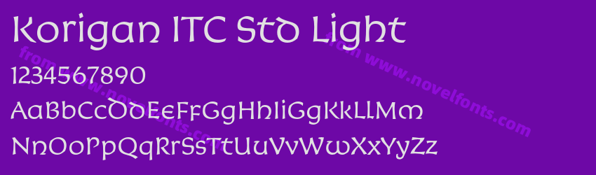 Korigan ITC Std LightPreview