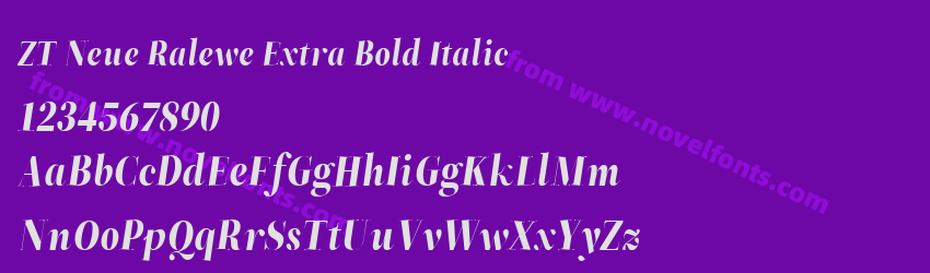 ZT Neue Ralewe Extra Bold ItalicPreview ZT Neue Ralewe Extra Bold ItalicPreview