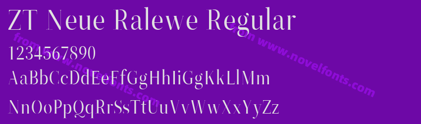 ZT Neue Ralewe RegularPreview ZT Neue Ralewe RegularPreview