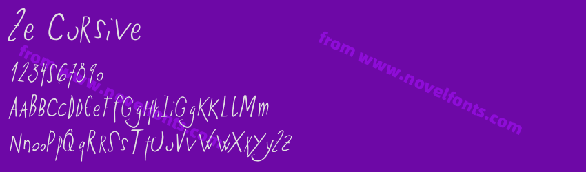 Ze CursivePreview Ze CursivePreview