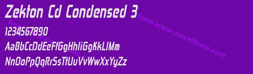 Zekton Cd Condensed 3Preview Zekton Cd Condensed 3Preview
