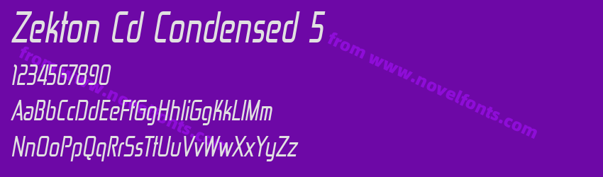Zekton Cd Condensed 5Preview Zekton Cd Condensed 5Preview