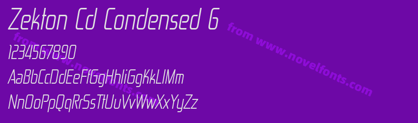 Zekton Cd Condensed 6Preview Zekton Cd Condensed 6Preview