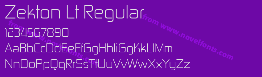 Zekton Lt RegularPreview Zekton Lt RegularPreview