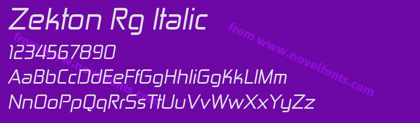 Zekton Rg ItalicPreview Zekton Rg ItalicPreview