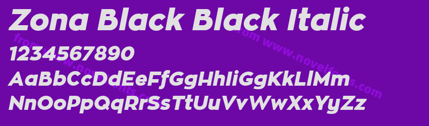 Zona Black Black ItalicPreview Zona Black Black ItalicPreview